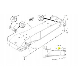 Boom Cat ratinio ekskavatoriaus cilindro kaištis 1731343