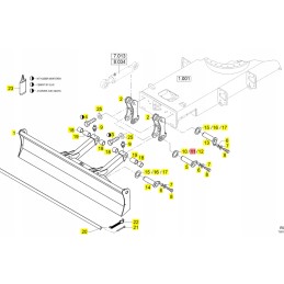 Yanmar ašmenų poveržlė b75w b110w sv85 sv120