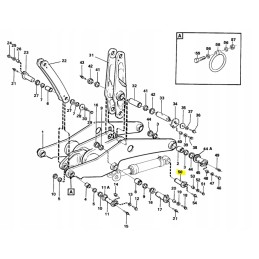 Pasvirimo kaištis Volvo krautuvo kaušo