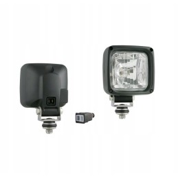 Halogeninė darbo lempa su įmontuota stiprintuvo jungtimi