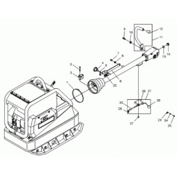 Wacker dpu droselio trosas su svirtimi 0103538