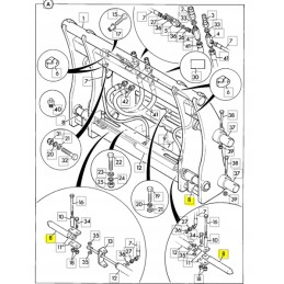 JCB ekskavatoriaus krautuvo greito sujungimo kaištis