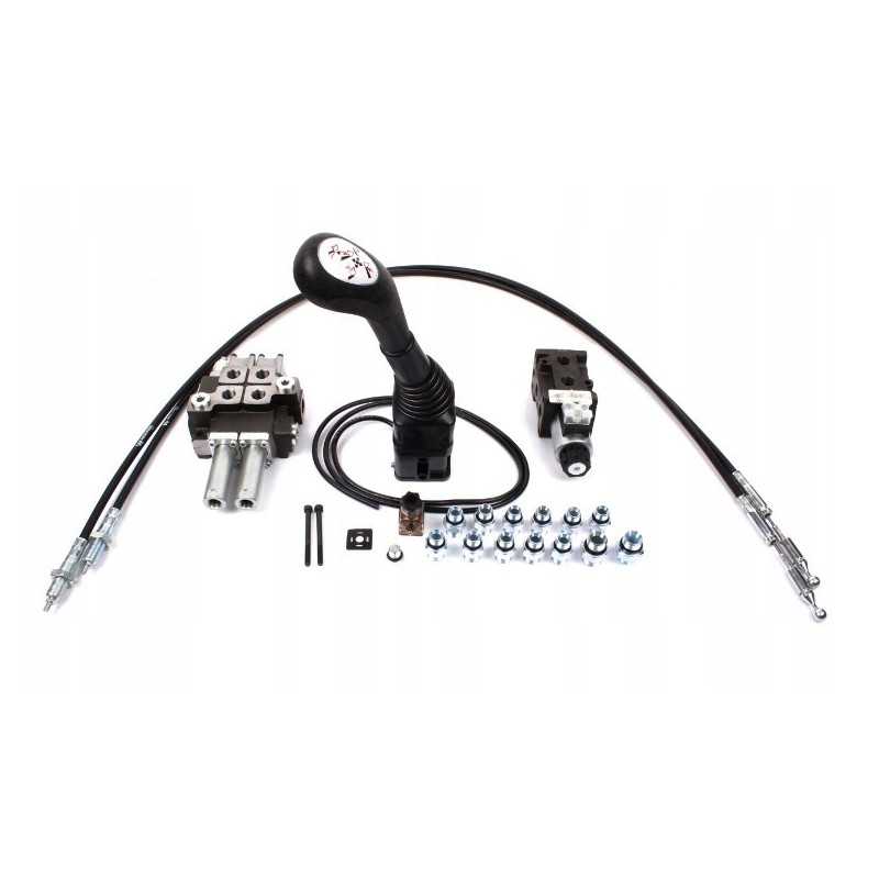 Hidraulinis skirstytuvas 40l, vairasvirtės komplektas