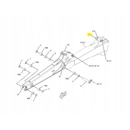Boom cat mini ekskavatoriaus cilindro kaištis