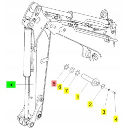 „Yanmar“ rankos tarpiklis 45x80x1 5