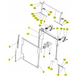 Yanmar dangtelis valytuvo varikliui SV15 SV60