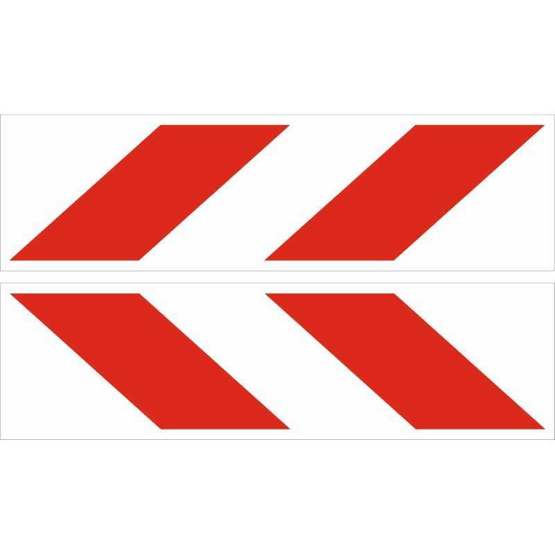 Įspėjamieji lipdukai, laminato diržai, 46 cm, šviesą atspindintys