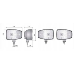 Priekiniai žibintai su indikatoriumi, kairioji manitou lempa