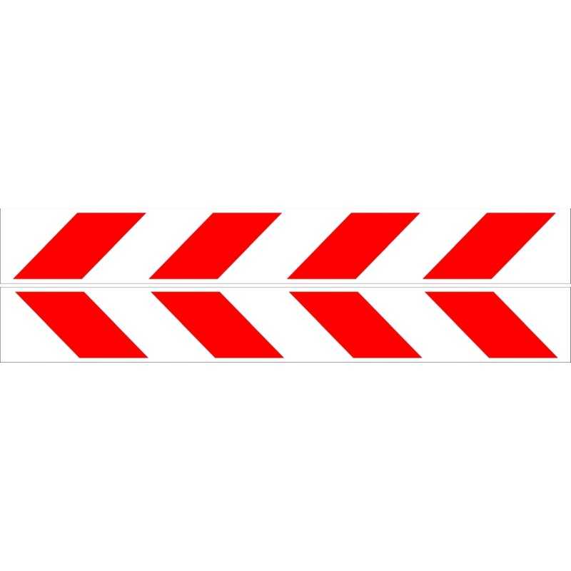 Įspėjamieji lipdukai, šviesą atspindintys laminato diržai, 38x5 cm