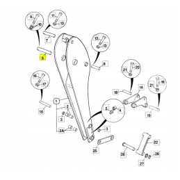 Jungties kaištis jcb 3cx cva 60x350