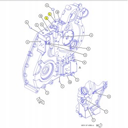 Cat 428 originalus pavarų dėžės korpuso dangtis