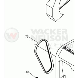 Wacker trapecinis diržas 0058889 dpu4045 dpu5545 originalus