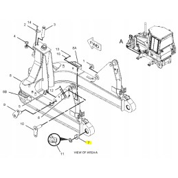 Cat buldozerio rėmo įvorė
