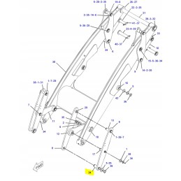 Cat ekskavatoriaus krautuvo kaušo kaištis