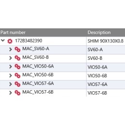 Yanmar poveržlė 90x130x0 8 sv60 vio50 vio57