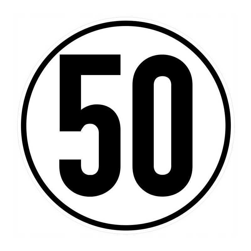 Lipdukas greičio ribojimo 50km ženklo skersmuo 16cm