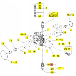 Yanmar atsarginis tee sandariklis tl