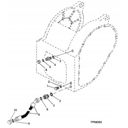 Montavimo veržlė john deere 770c 455d 450j 310c
