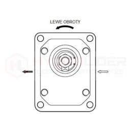 Pavarų siurblys, 2 sekcijų kairėje, 33 4 cm3 hidrolideris