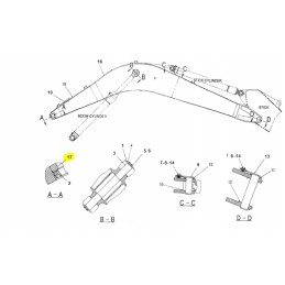 Cat ekskavatoriaus strėlės įvorė