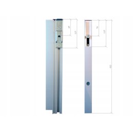 Aliuminio šoninė spyna be stulpų h400