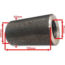 Dantų rankovė 680 810 1000 1100 mm krokodilo krautuvas