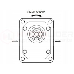 Dvigubas tandeminis hidraulinis siurblys, dešinysis 33 12