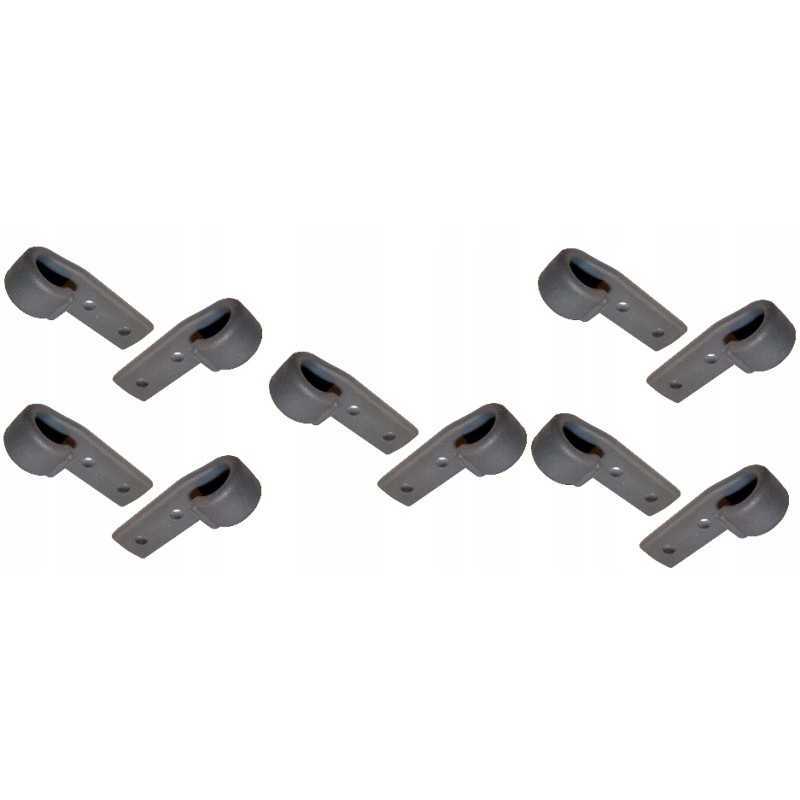 Poliamidinis brezentinis virvės kablys, 10 vnt