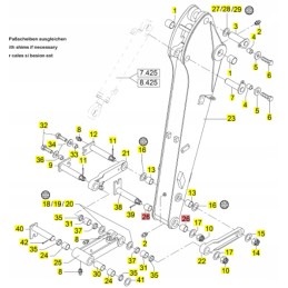 Yanmar Terex rankos įvorė