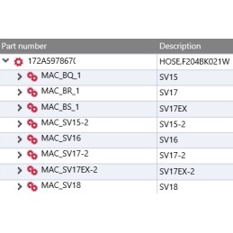 Yanmar hidraulinė žarna SV15 SV18