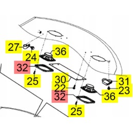 Yanmar vio33 vio57 garsiakalbių korpusas