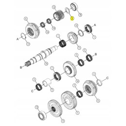 Cat bcd serijos pavarų dėžės poveržlė