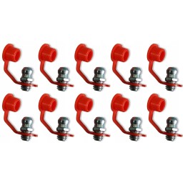 Kalamitka tiesus tepimo antgalis su dangteliu M6 10 vnt