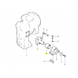 Volvo l150d pavarų dėžės įvorė 4881654
