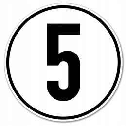 Lipdukas greičio ribojimo 5km ženklo skersmuo 20 cm