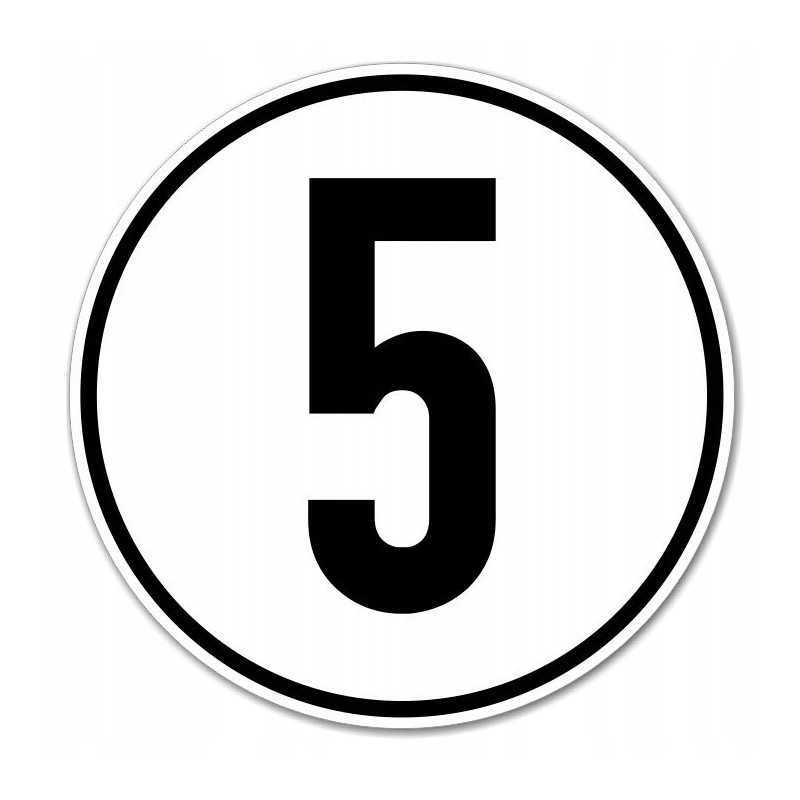 Lipdukas greičio ribojimo 5km ženklo skersmuo 20 cm