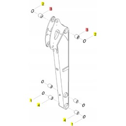 Yanmar svirties pavaros įvorė 45x50 vio25 vio27