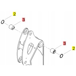Yanmar svirties pavaros įvorė 45x50 vio25 vio27