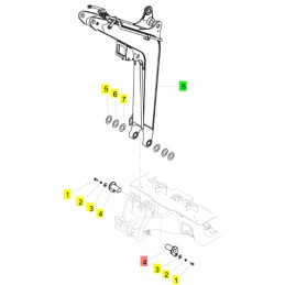 Yanmar rankos kaištis 45x98