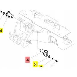 Yanmar rankos kaištis 45x98