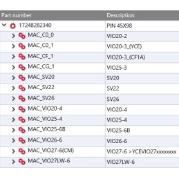 Yanmar rankos kaištis 45x98