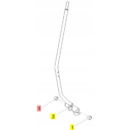 Yanmar kelioninės svirties rankovė 20x15
