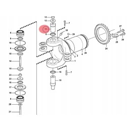 „Volvo“ savivarčio rėmo jungtis