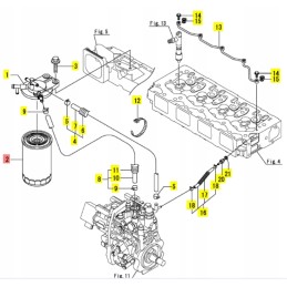 Yanmar ilgas kuro filtras sv100 vio75 vio80 c50r