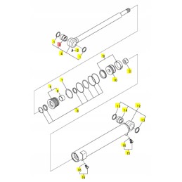 Yanmar pavaros galvutės įvorė vio20 vio57u