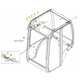 Yanmar lango jutiklio kabelis SV15 SV26