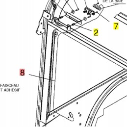 Yanmar lango jutiklio kabelis SV15 SV26