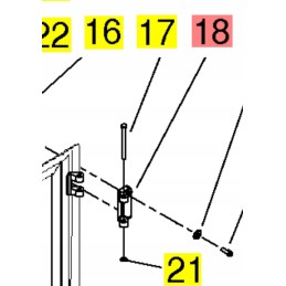 Yanmar durų vyrių elementas