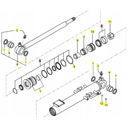 Yanmar sv26 vio25 cilindrų sandariklių rinkinys 4