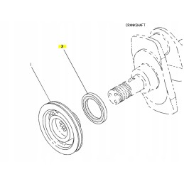 Priekinis veleno sandariklis skirtas Cat CVA ekskavatoriniam krautuvui